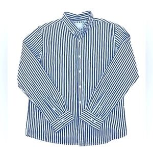 DENIM & FLOWER Ricky Singh 👕 Classic Blue Striped Men's Shirt